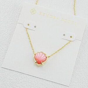 Kendra Scott Pink seashell necklace
